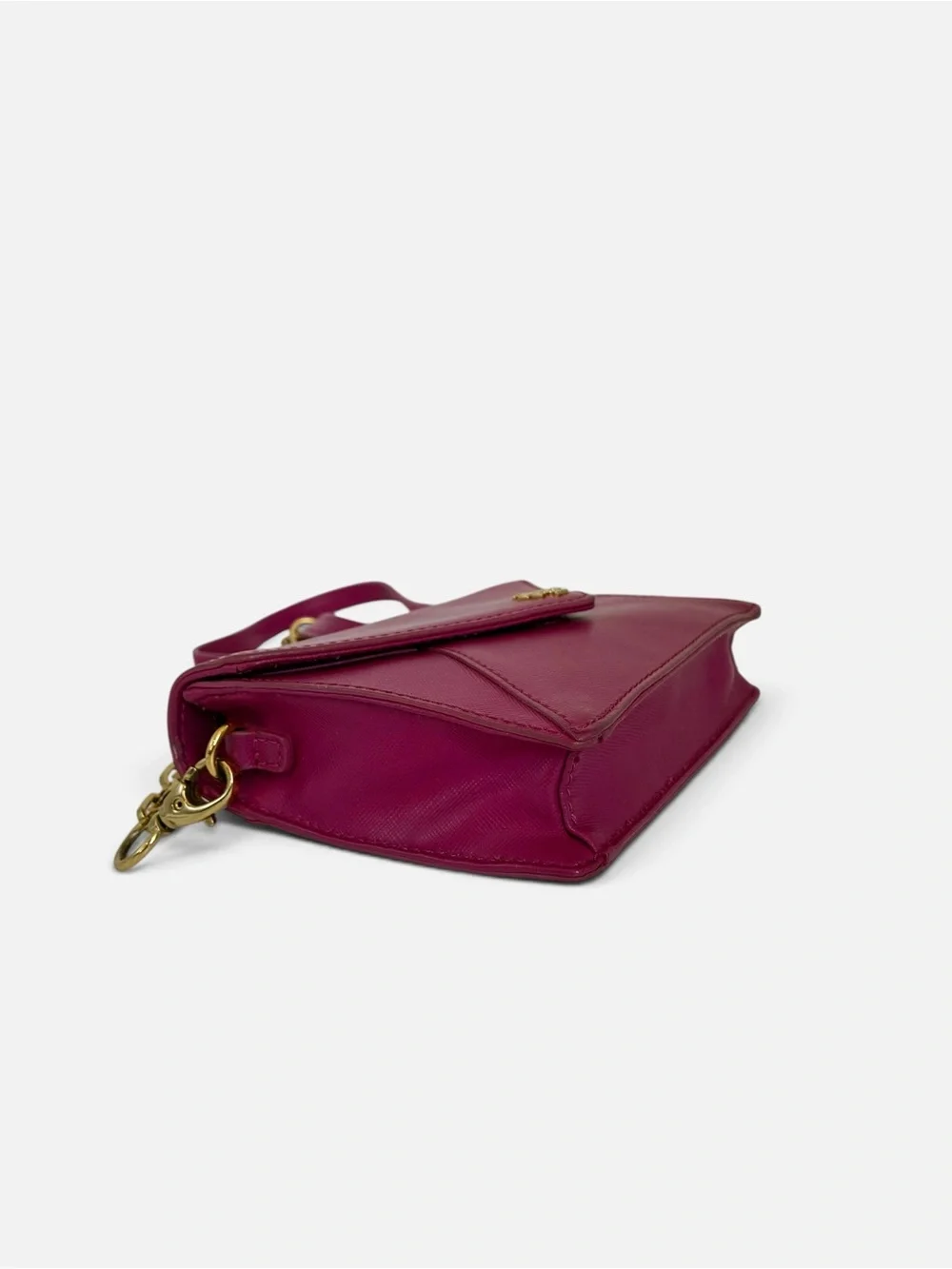 Tory Burch Envelope Crossbody Bag in Magenta with Gold Hardware